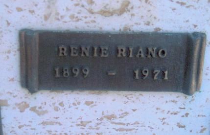 Renie Riano Renie Riano 1899 1971 Find A Grave Memorial