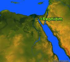 Rephidim wwwbiblehistorycomgeographybibleplacesRephid