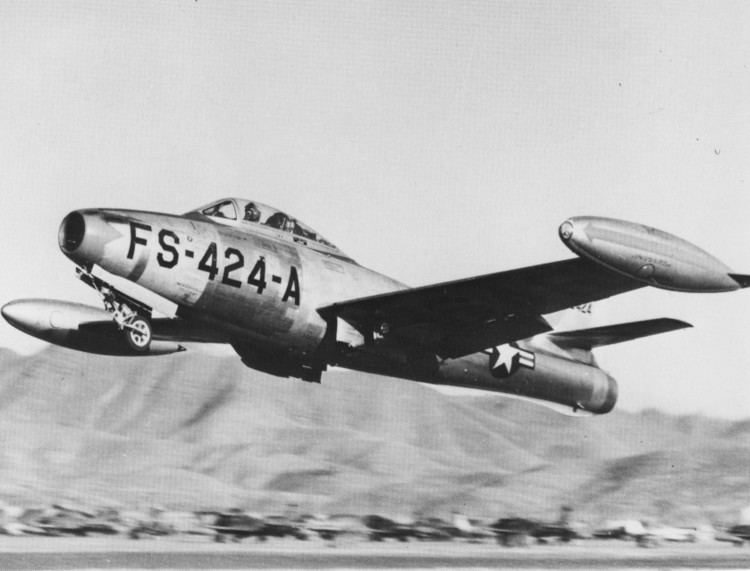 Republic F-84 Thunderjet httpsuploadwikimediaorgwikipediacommonsbb