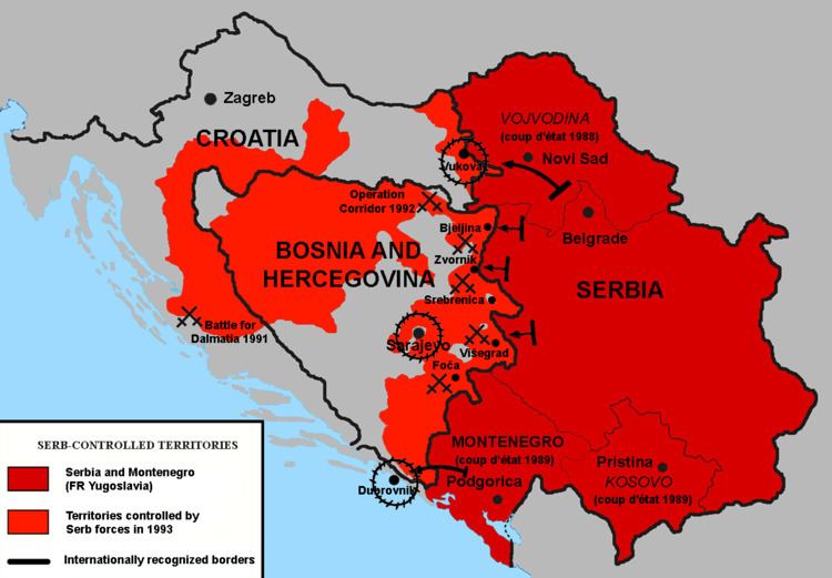 Republic of Serbian Krajina FileTerritories controlled by the Republic of Srpska and Republic