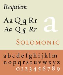 Requiem (typeface) httpsuploadwikimediaorgwikipediaenthumbf