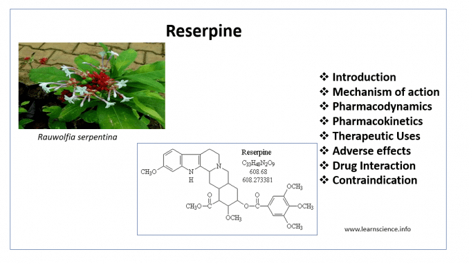 Reserpine Reserpine