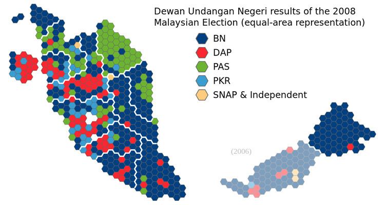 Results of the 2008 Malaysian general election by state constituency