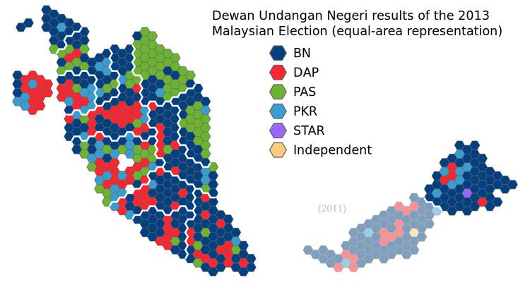Results of the 2013 Malaysian general election by state constituency