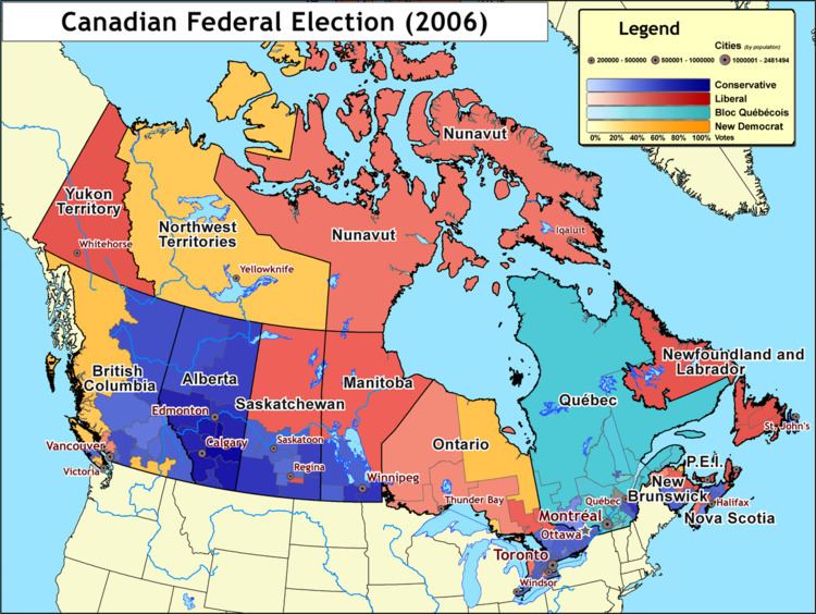 Results of the Canadian federal election, 2006