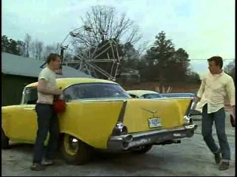 Return to Macon County BangShiftcom Celebrity Car Death Match The 1957 Chevy From Thunder