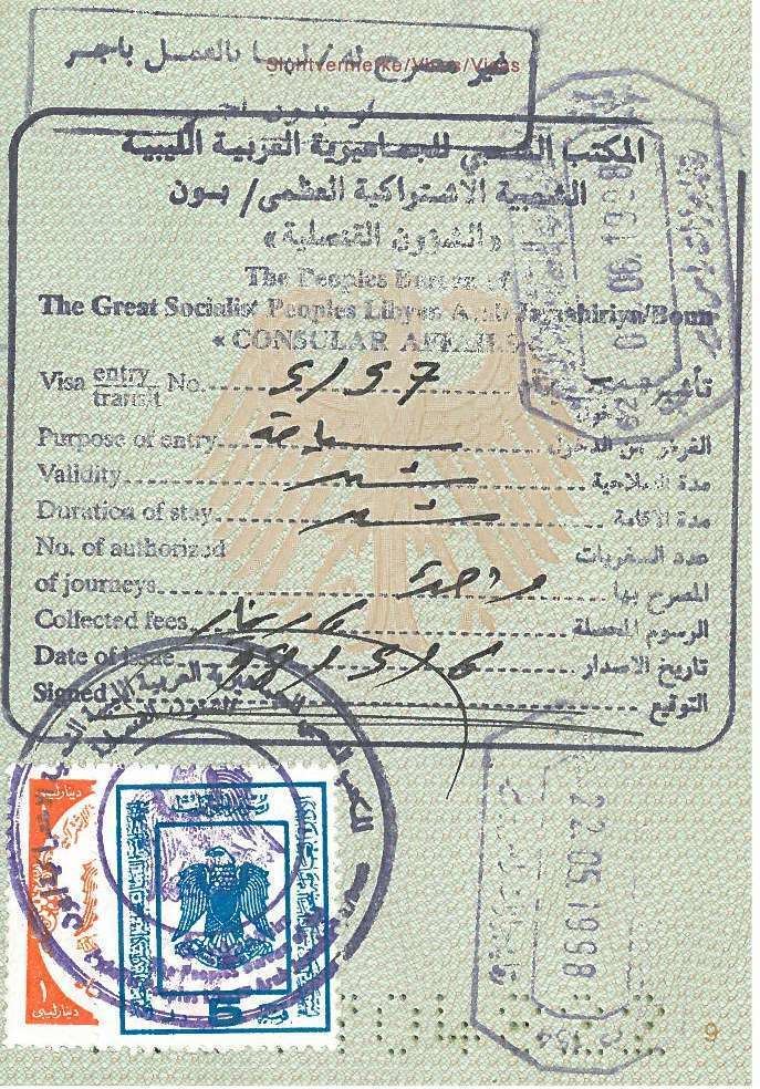 Revenue stamps of Libya