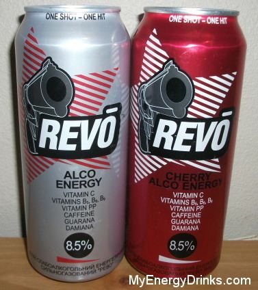 Revo (drink) www40ouncebeercompictsenergydrinksrevocansjpg