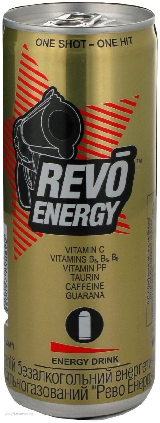 Revo (drink) Energy drink Revo nonalcoholic 250ml can Ukraine Drinks 18