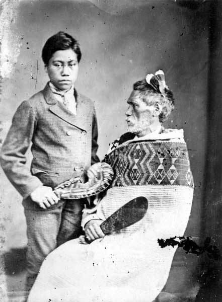 Rewi Maniapoto Rewi Maniapoto and whngai son 1879 Whngai customary