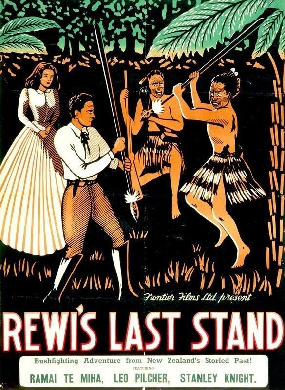 Rewi's Last Stand Poster for Rewis Last Stand 1940 Hayward Ramai New Zealand c
