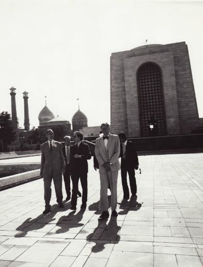 Reza Shah's mausoleum EMINENT PERSIANS Iranologist Richard Frye at Reza Shah39s mausoleum