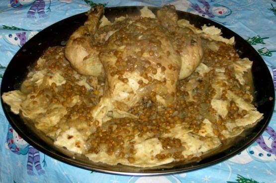Rfissa Rfissa Moroccan Chicken With Lentils Recipe Foodcom