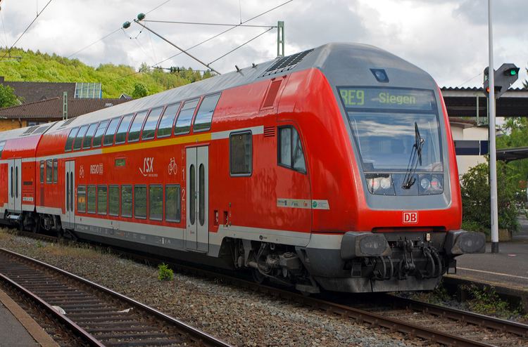 Rhein-Sieg-Express Beim Halt vom RE 9 rsx RheinSiegExpress Aachen Kln Siegen