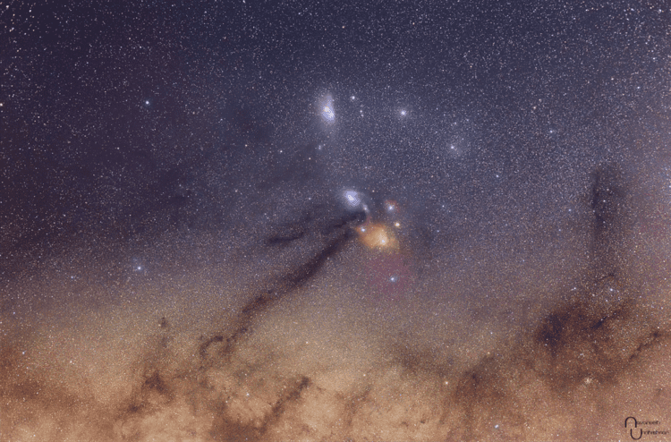 Rho Ophiuchi cloud complex Saturn Antares and the Rho Ophiuchi cloud complex Today39s Image