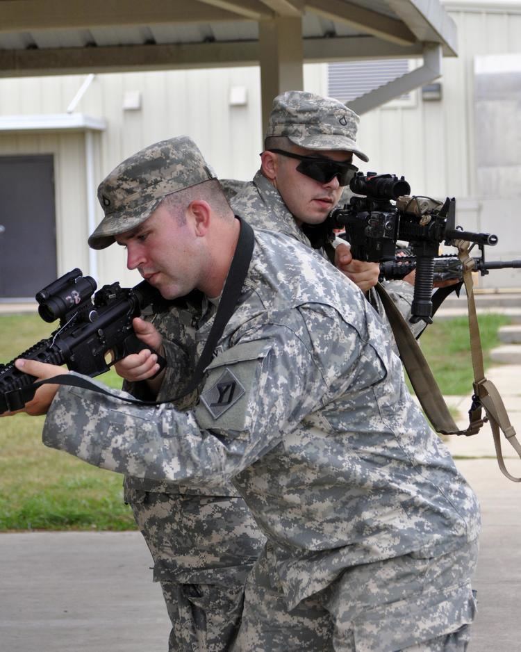 Rhode Island Army National Guard Rhode Island National Guard infantrymen pound ground in Louisiana