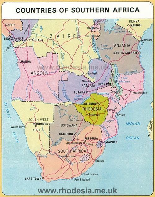 Rhodesia Rhodesian Maps Archive of Rhodesia