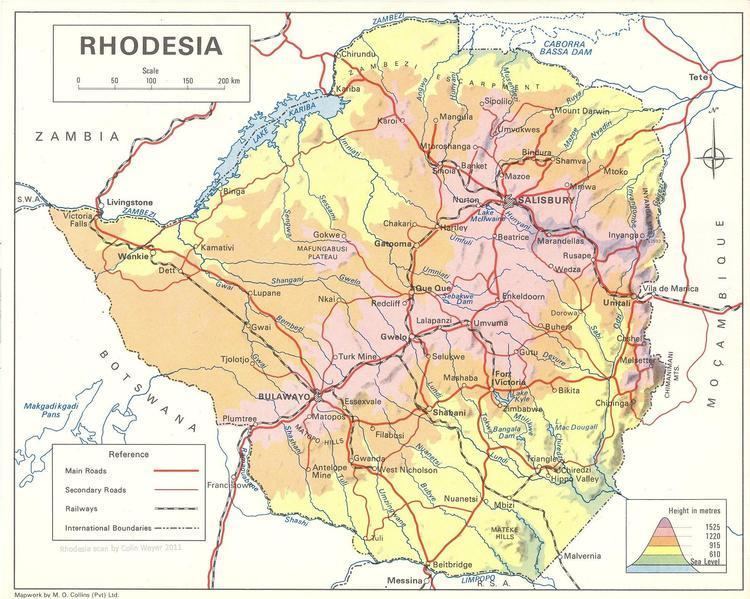 Rhodesia Rhodesian Maps Archive of Rhodesia