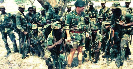 Capt Joseph C Smith with the Rhodesian African Rifles