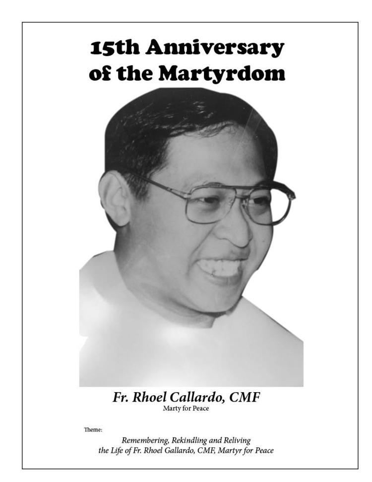 Rhoel Gallardo Remembering Fr Rhoel Gallardo martyr for peace holy frances