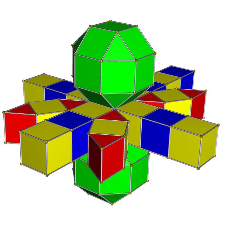 Rhombicuboctahedral prism