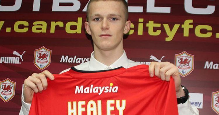 Rhys Healey Cardiff City starlets Tom James and Rhys Healey out to