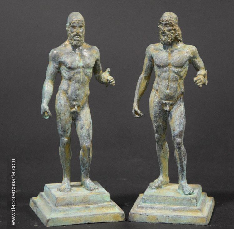 Riace bronzes Pair of statues of the Riace bronzes 13x5x5cm Sale of figures