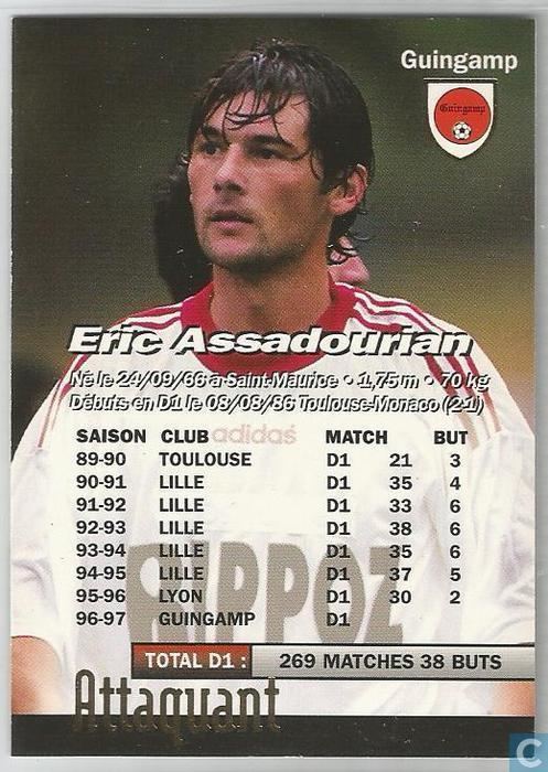Éric Assadourian Eric Assadourian Official Football Cards 1997 Catawiki