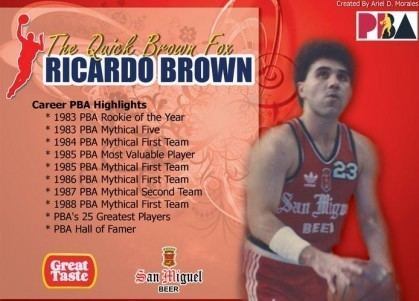 Ricardo Brown (basketball) Biography of Ricardo Brown Page 2 PBA PinoyExchange