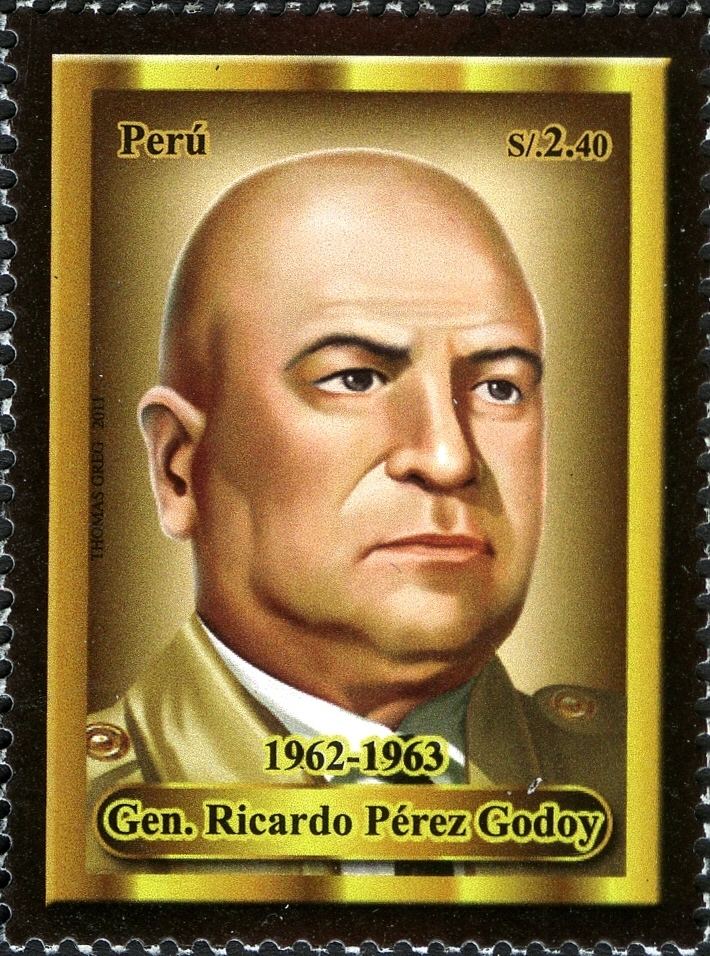 Ricardo Pérez Godoy WNS PE07411 Presidents of Peru Gen Ricardo Perez Godoy