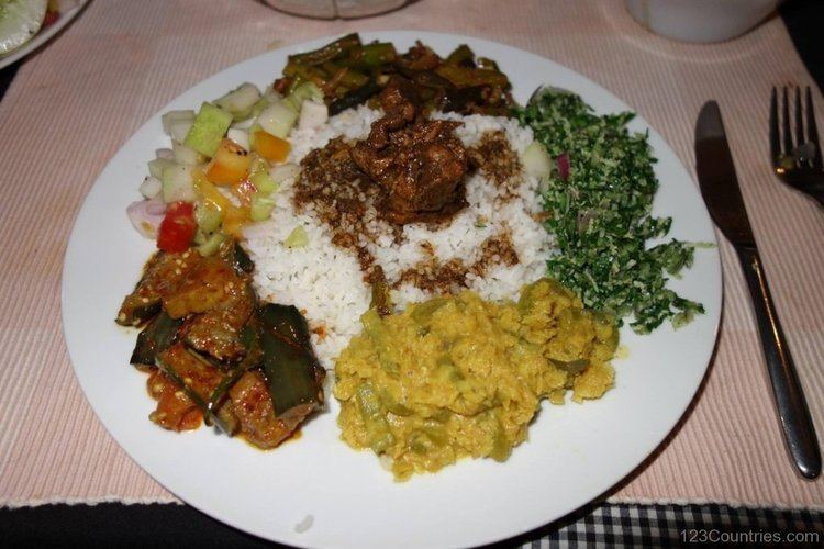 Rice and curry Rice And Curry National Dish Of Sri Lanka 123Countriescom
