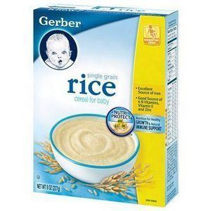 Rice cereal Gerber Single Grain Rice Cereal Reviews Viewpointscom