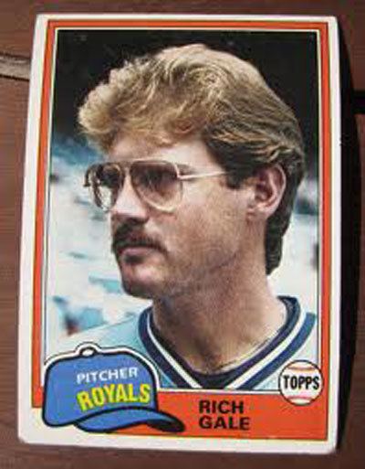 Rich Gale Terribly Awesome Baseball Card of the Day Rich Gale Sports Comedy