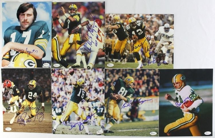 Rich McGeorge Lot of 7 Signed Packers 8x10 Photos Including Jerry