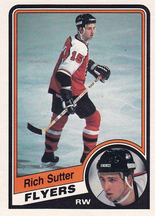 Rich Sutter 198384 Rich Sutter Philadelphia Flyers Game Worn Jersey
