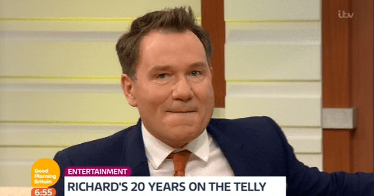Richard Arnold (presenter) Emotional Richard Arnold goes from embarrassed to teary after