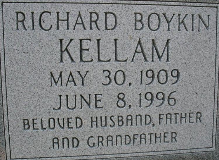 Richard Boykin Kellam Richard Boykin Kellam 1909 1996 Find A Grave Memorial