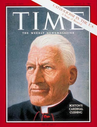 Richard Cushing TIME Magazine Cover Cardinal Cushing Aug 21 1964 Religion