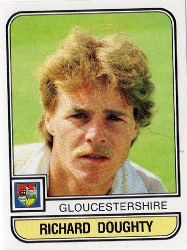 Richard Doughty GLOUCESTERSHIRE Richard Doughty 58 PANINI World of Cricket 83 1983