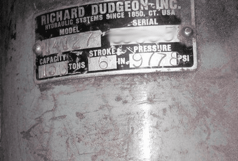Richard Dudgeon Richard Dudgeon Hydraulic Jacks Phillippi Equipment Co