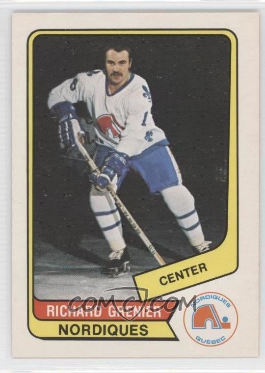 Richard Grenier (ice hockey) 197677 OPeeChee WHA Base 59 Richard Grenier COMC Card
