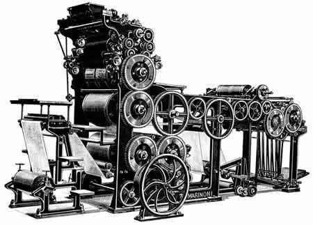 Richard March Hoe Invento Prensa rotativa Ao 1846 Inventor Richard March Hoe