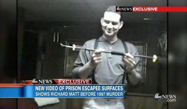 Richard Matt Escaped prisoner Richard Matt appears in 1997 home movie