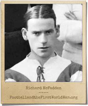 Richard McFadden Richard McFadden Service Record Football and the First World War