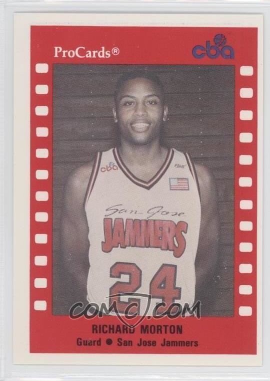 Richard Morton (basketball) 199091 ProCards CBA Base 196 Richard Morton COMC Card