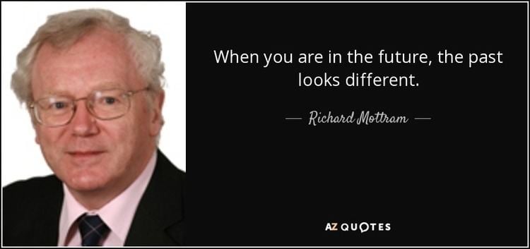 Richard Mottram Richard Mottram quote When you are in the future the past looks
