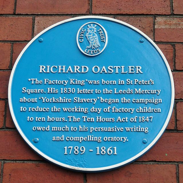 Richard Oastler Richard Oastler blue plaque Open Plaques