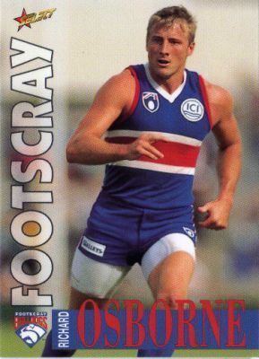 Richard Osborne FOOTSCRAY Richard Osborne 87 SELECT 1996 Australian Rules Football