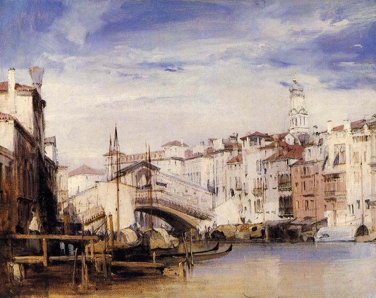 Richard Parkes Bonington The Rialto Venice Richard Parkes Bonington WikiArtorg