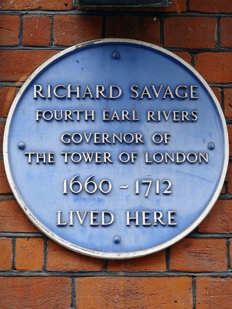 Richard Savage, 4th Earl Rivers Richard Savage 4th Earl Rivers Wikipedia